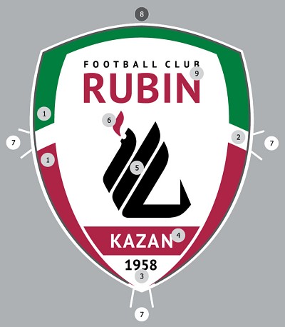 Новый логотип казанского ФК Рубин
